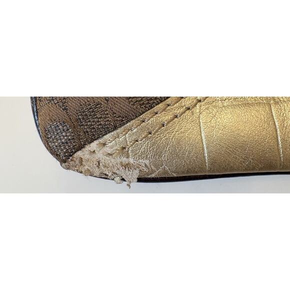 Coach Y2K Crossbody Patchwork Style Metallic Print Purse Swingpack F60849-42070 - Picture 4 of 14